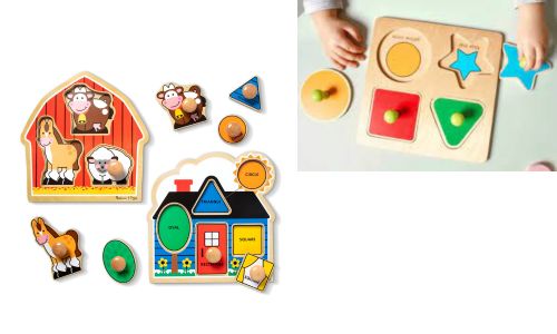 Inset Puzzles with Knobs