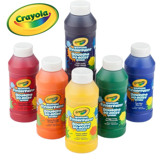 Crayola Washable Finger Paints set 6 bottles