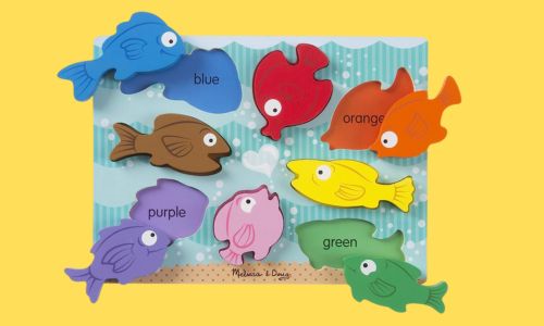 Melissa & Doug Colorful Fish Wooden Chunky Puzzle