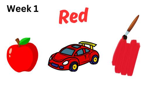 Red color objects